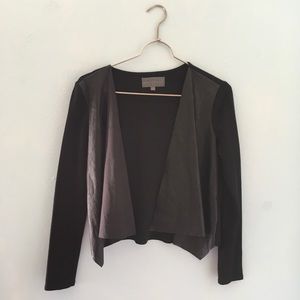 Sundays in Brooklyn Sz XS vegan leather cardigan